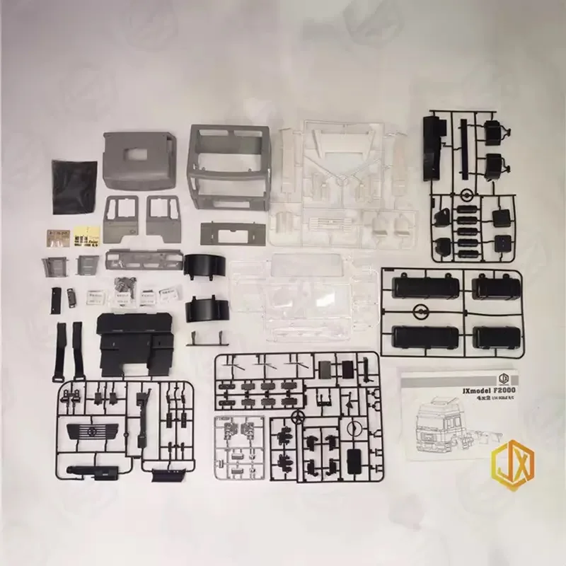 JXmodel 1 :14 Kit of Man F2000 Truck Cab with Aluminum Alloy Shell and Plastic Interior