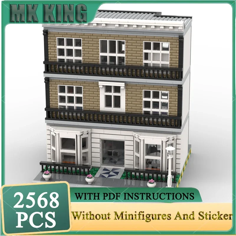 

Модель City Street View Moc, строительные блоки, Лондон, модель Townhouse, технология, модульный подарок, сборка своими руками, игрушки