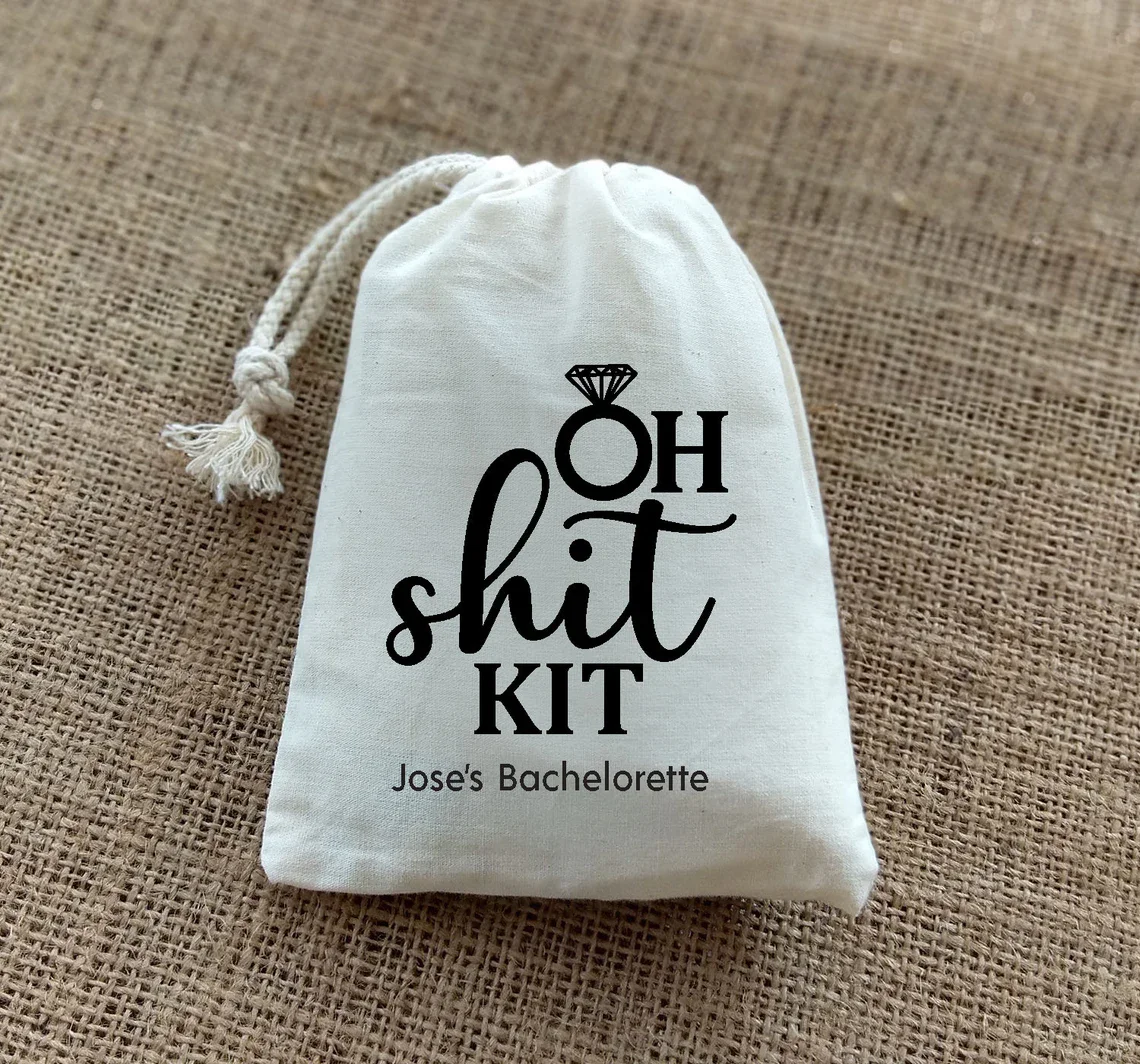 

20 PCS Oh Shit Kit-Bachelorette Party bags- Hangover Kit-Party Favor Bags-Recovery Kits-Customized Favor Bags-Bach Party Favors-