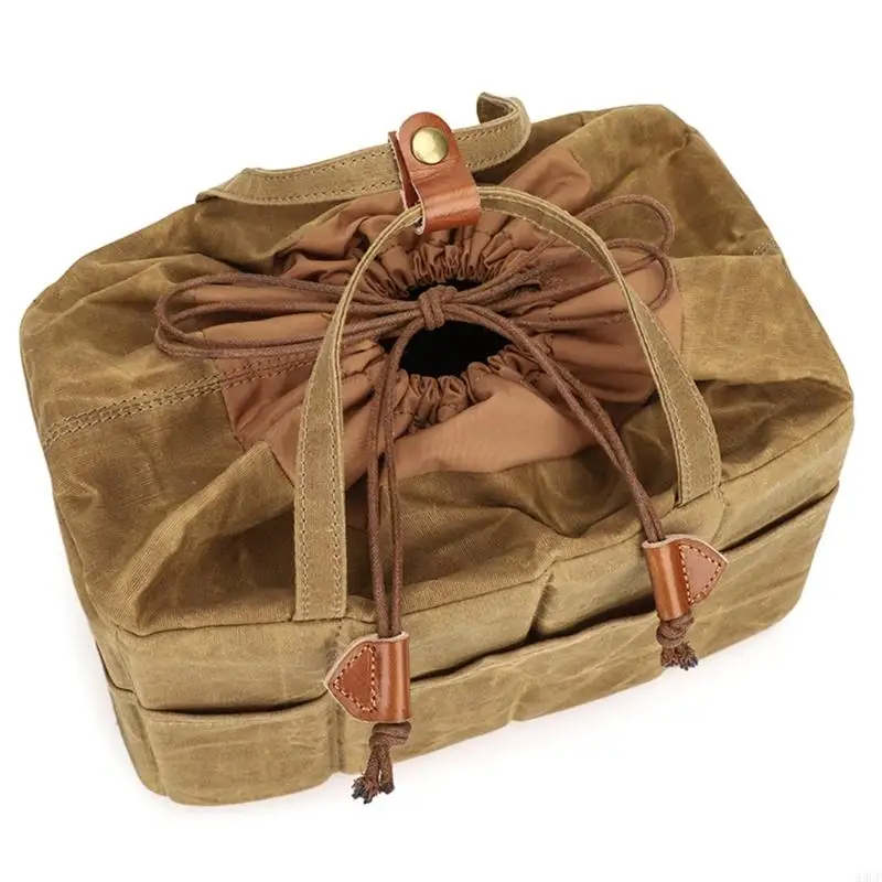 

Portable Canvas DSLR Camera Lens Protective Bag Sleeve With Soft Interior Lining 83CF