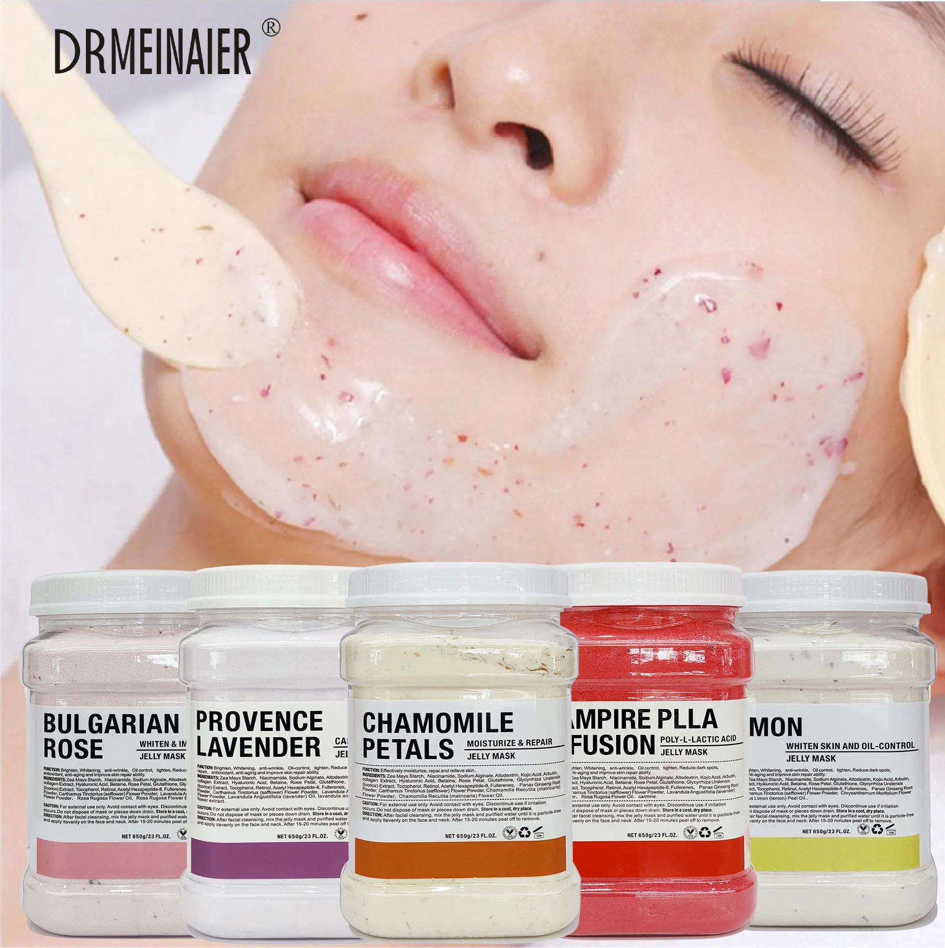 

Rose Petal Crystal Jelly facial mask Powder Shrinks Pores Moisturizes Moisturizes and Brightens Skin Tone 650g