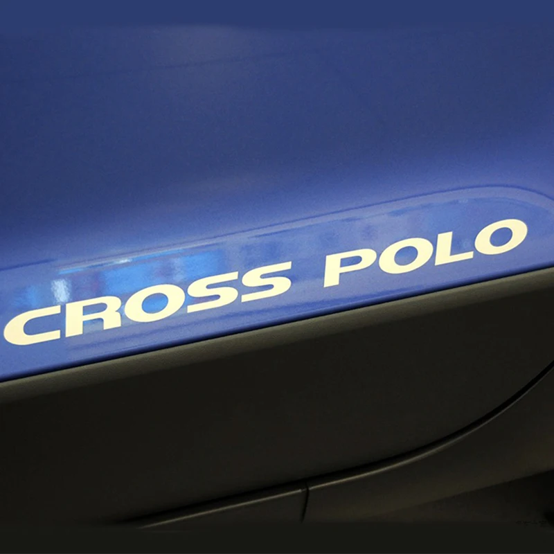 For Volkswagen VW Polo CROSS POLO Reflective Stickers Personalized Car Stickers Modified Accessories