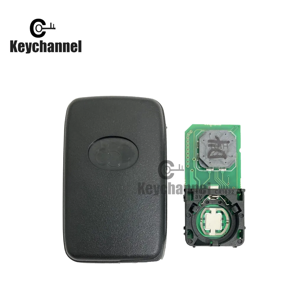 Keychannel 1PCS 3 Button 71 Chip Car Proximity Fob FSK 433Mhz Smart Key FCCID 271451-6920 Keylessgo Card for Toyota 86 Subaru