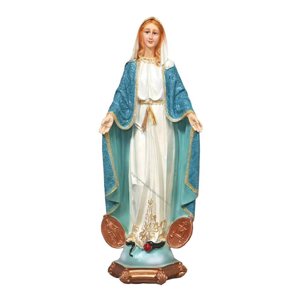 Virgin Mary Sculpture Figurine Statue Home Reigious Decoration Catholic Decor Gift 50cm