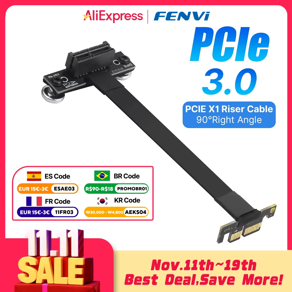 yZ[zfenvi PCI-E 3.0 X1  X1 CU[P[u 90 xp PCI 1x GNXe_[P[u 100 ~[g PCIe WiFi lbg[NJ[hp