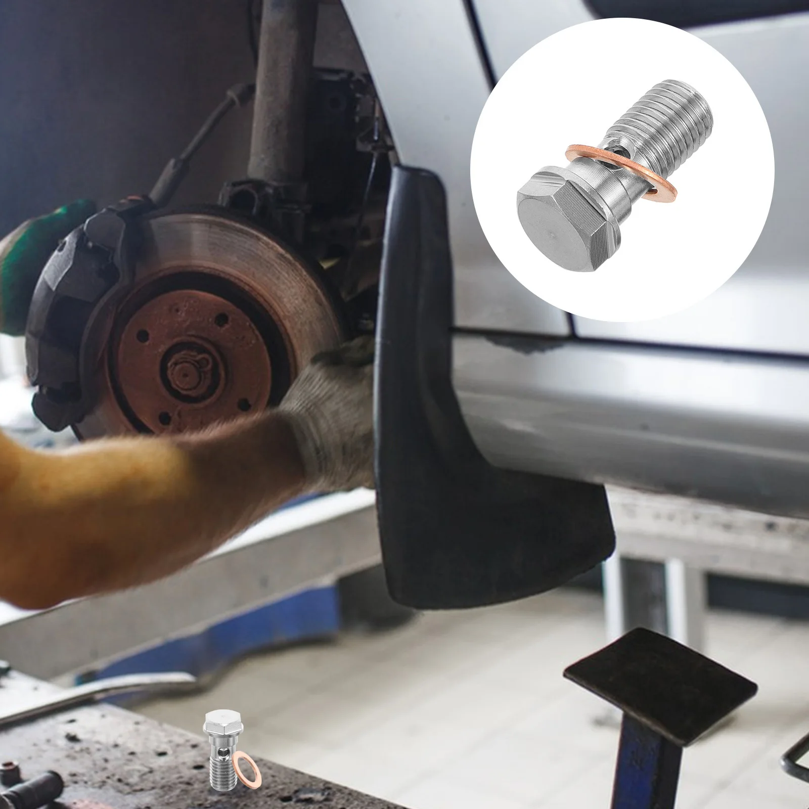 

Stainless Steel Disc Brake Bolt Lightweight Hollow Design for Easy Installation High Strength Automotive Repair Screw