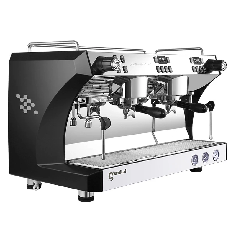 Cafetera expreso italiana semiautomática, máquina de café capuchino, 2 grupos, 9 Bar, 220 W, 4200 V