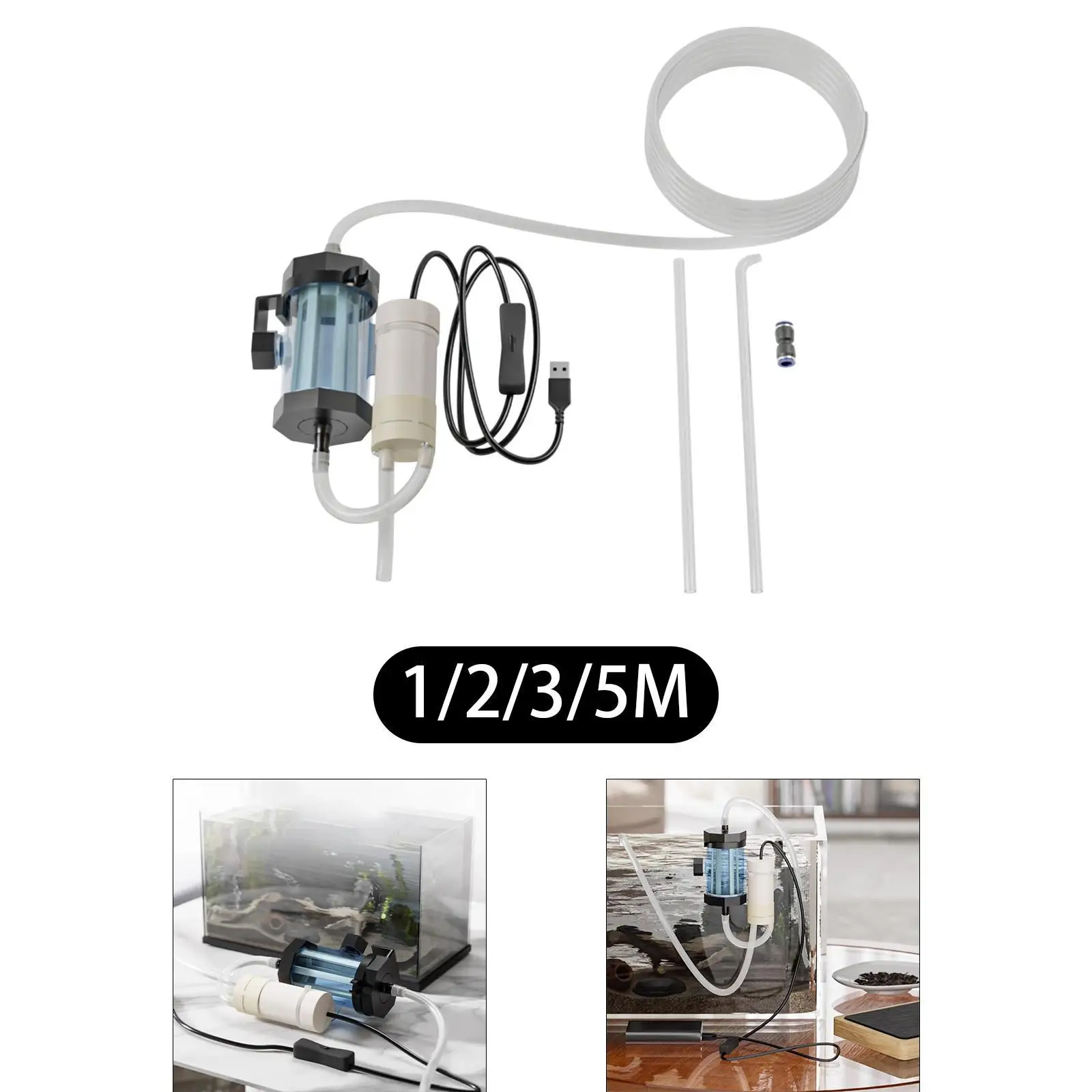 

Aquarium Vacuum Cleaner Kit for Manure Easy Water Changing Water Circulation