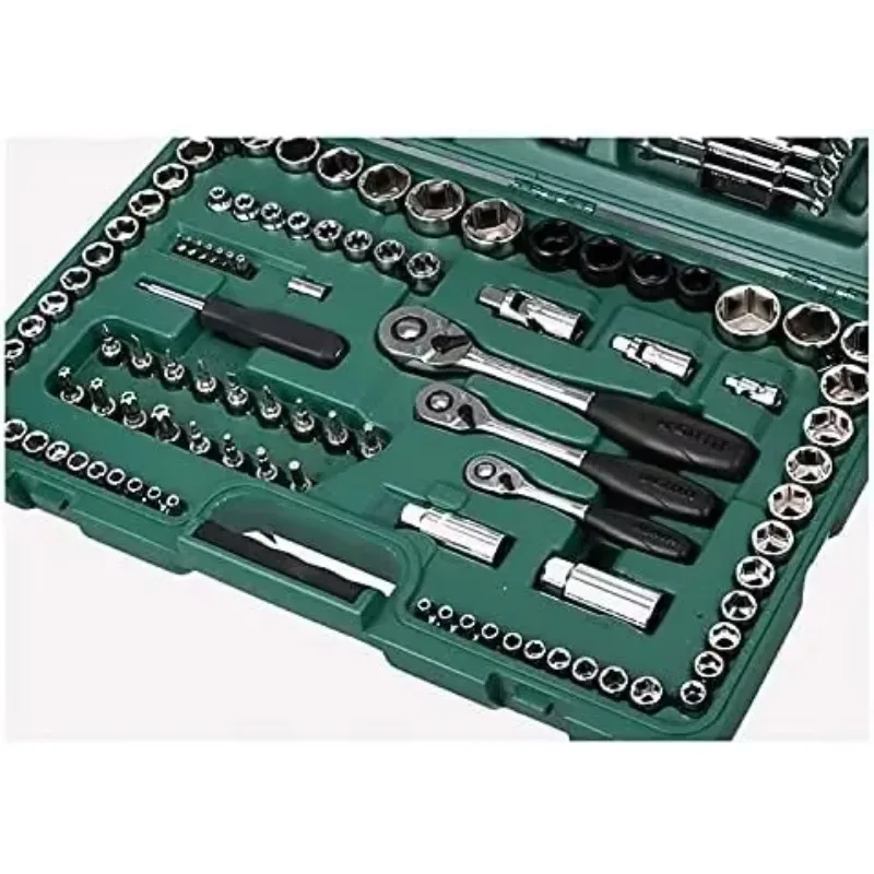 [Best Seller!]120 Piece Tool Set General Household Hand Tool Kit with Plastic Toolbox Storage Case,Auto Repair Tool Kit Toolbox