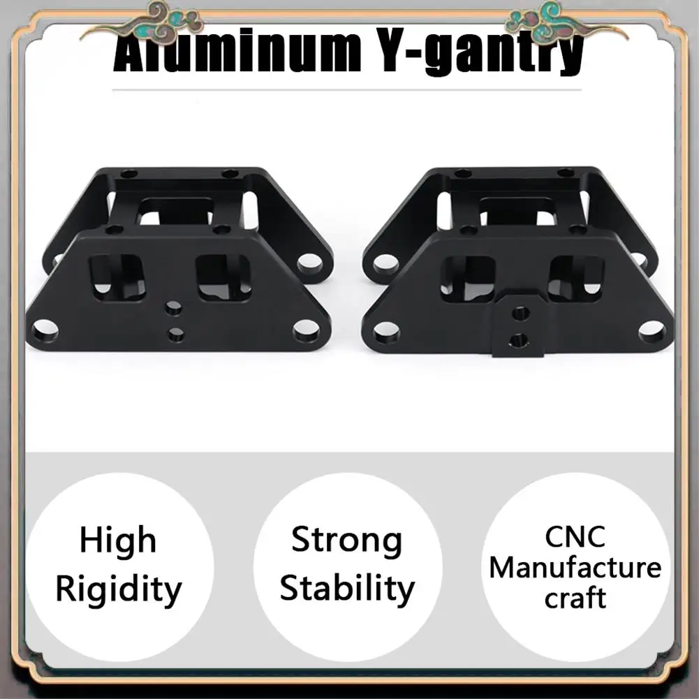 ทนทาน 2Pcs CNC อลูมิเนียม Y Gantry ท่องเที่ยว 3D การพิมพ์อุปกรณ์เสริมสําหรับ Ultra-ความเร็วสูงสําหรับ Vzbot 3D เครื่องพิมพ์น้ําหนักเบา