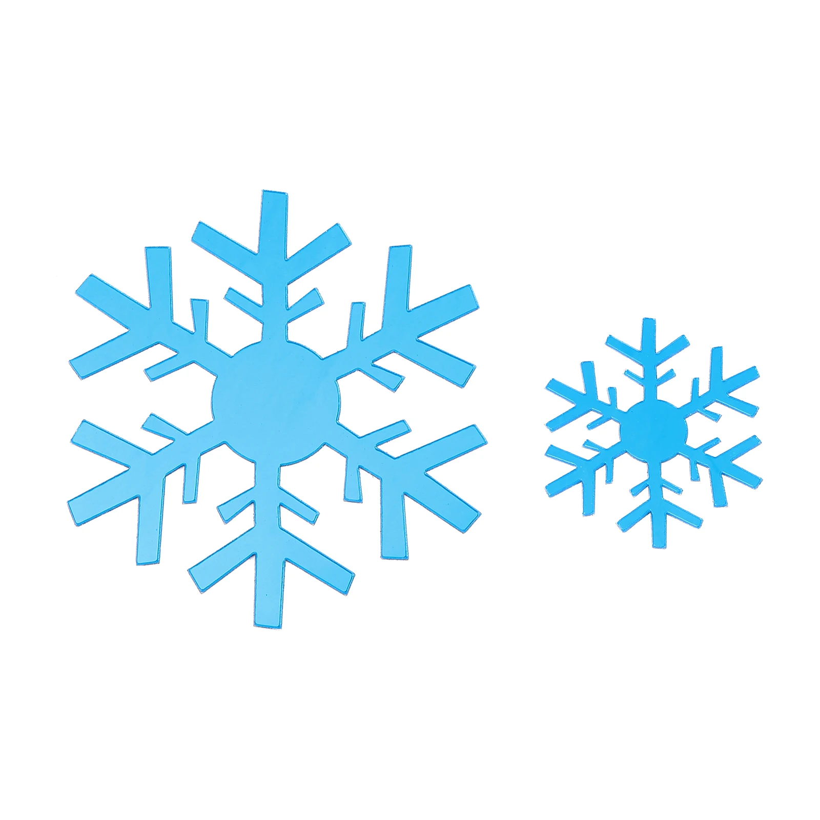 

15 Pcs Mirror Wall Stickers PVC Snowflake Shape Decorative Decals for Christmas Glass Wall Window Sticker Easy to Stick Remove