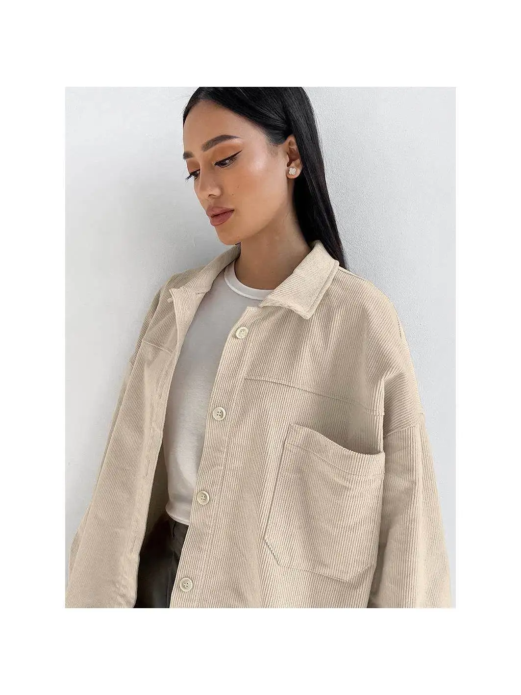 

Loose Casual Long Sve irt Mat Lapel New Sle Women's Faion Linen Blend Knot Straight Cut Autumn Top