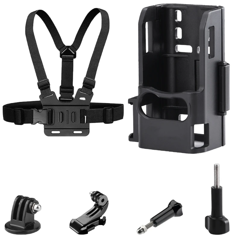 DX62 Universal Action Camera Mount Adapter With Dual Connectors for DJI Pocket 3 Tripod And Selfie