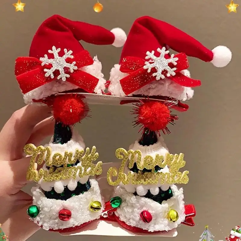 M6CD Festival Props Haarclip Kerstthema Feest Haarspeld voor schoolevenement