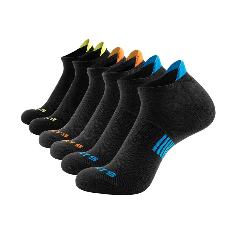 

6 Pairs Sports Socks For Men Breathable Comfortable Outdoor Basketball Running Athletic Casual Ankle Low Cut Women Short Socks