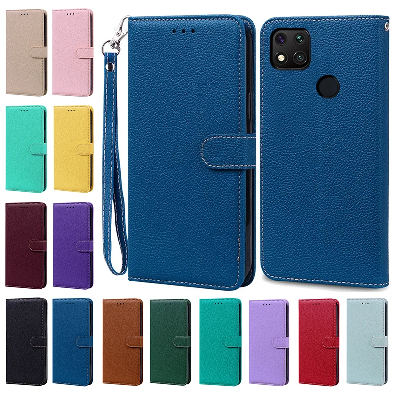 

For Redmi 9C NFC Case New Fashion Wallet Phone Cover Silicone Case For Xiaomi Redmi 9C 9 C Redmi9C Leather Flip Funda Shockproof