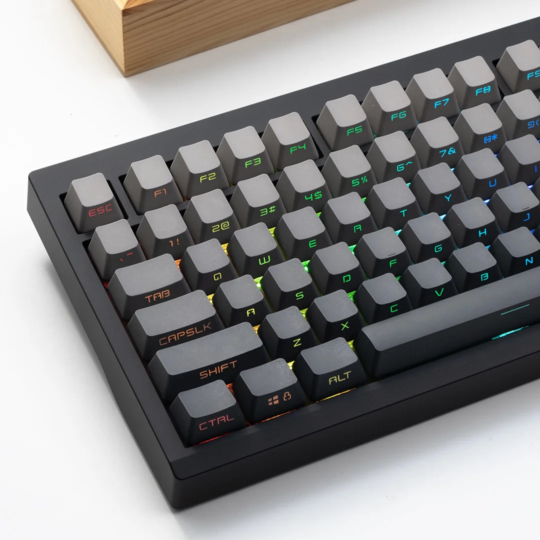 GMK87 three-mode customized DIY mechanical keyboard kit with knob supports hot-swappable RGB backlight