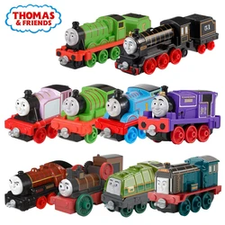 Оригинальный набор железнодорожных приключений Thomas and Friend 1/43, литый под давлением, модель локомотива из сплава, детские игрушки для мальчиков, детские игрушки