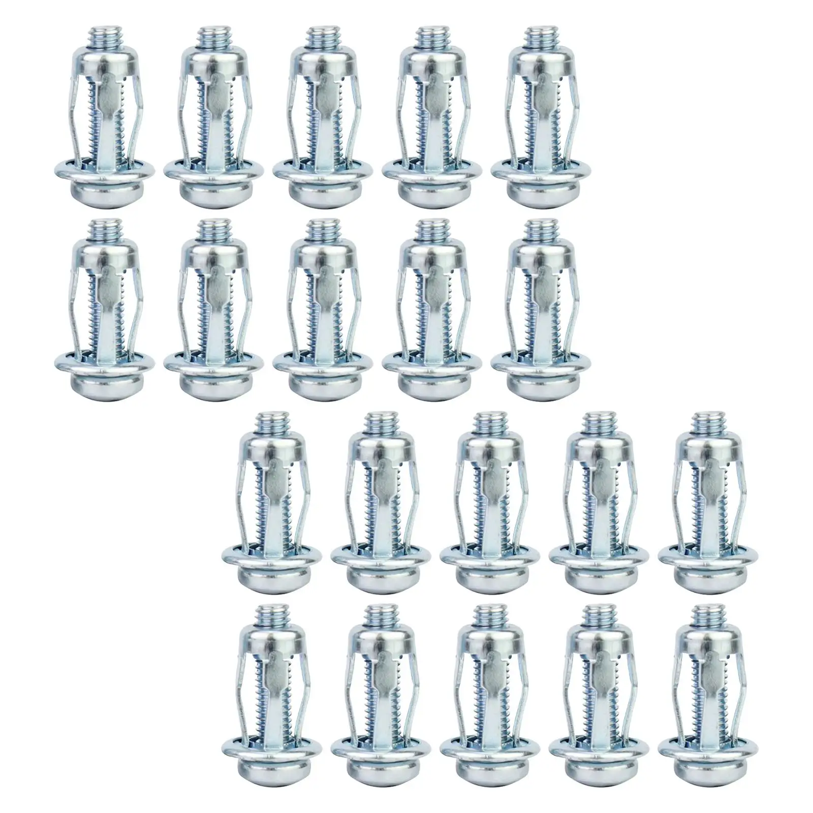 20Pcs Screw Petal Dowels Hollow Wall Anchors Strong Toughness Jack Nuts for