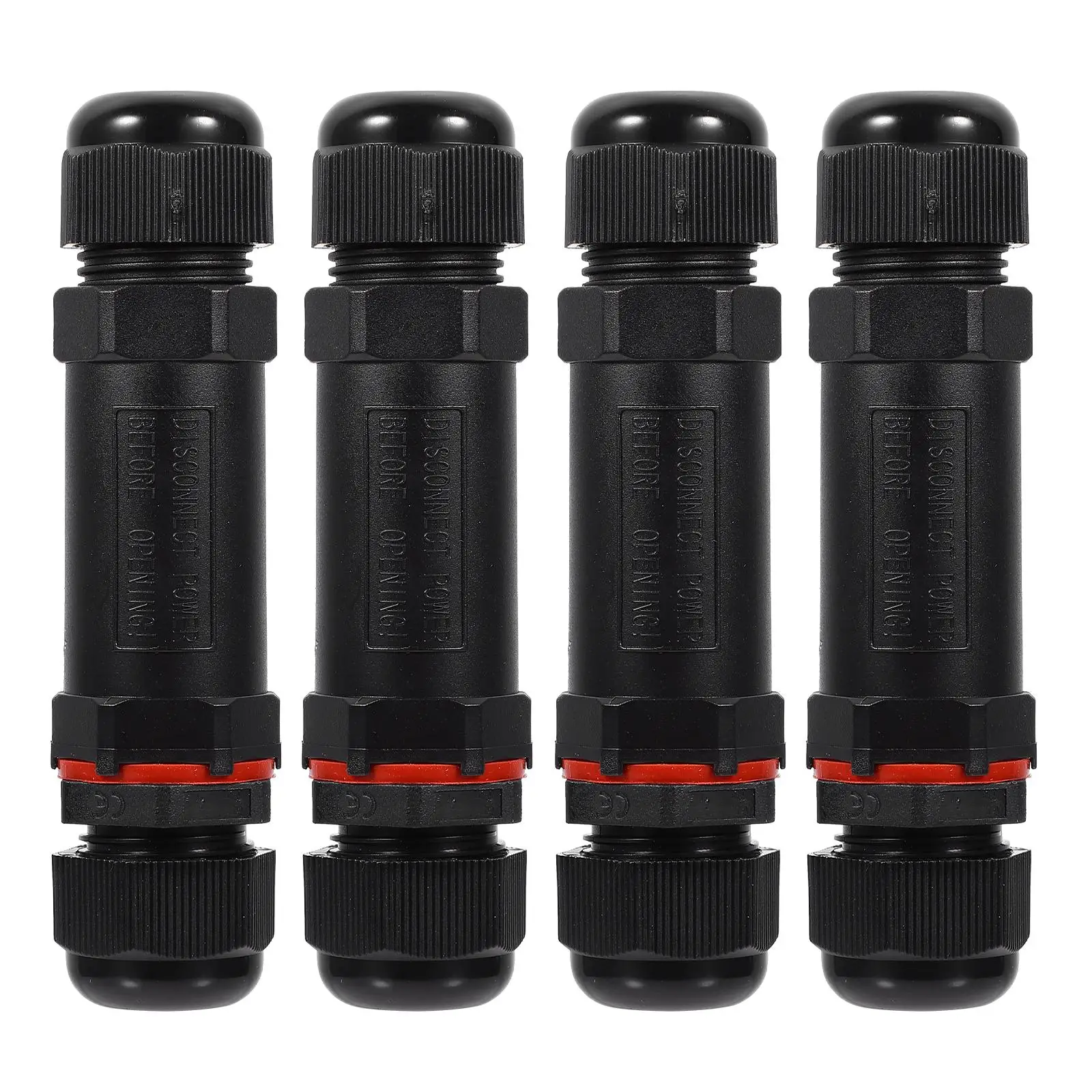 

4 Pcs Waterproof Connector Connectors for Wiring Wire Rainproof Splice Through Power Electrical