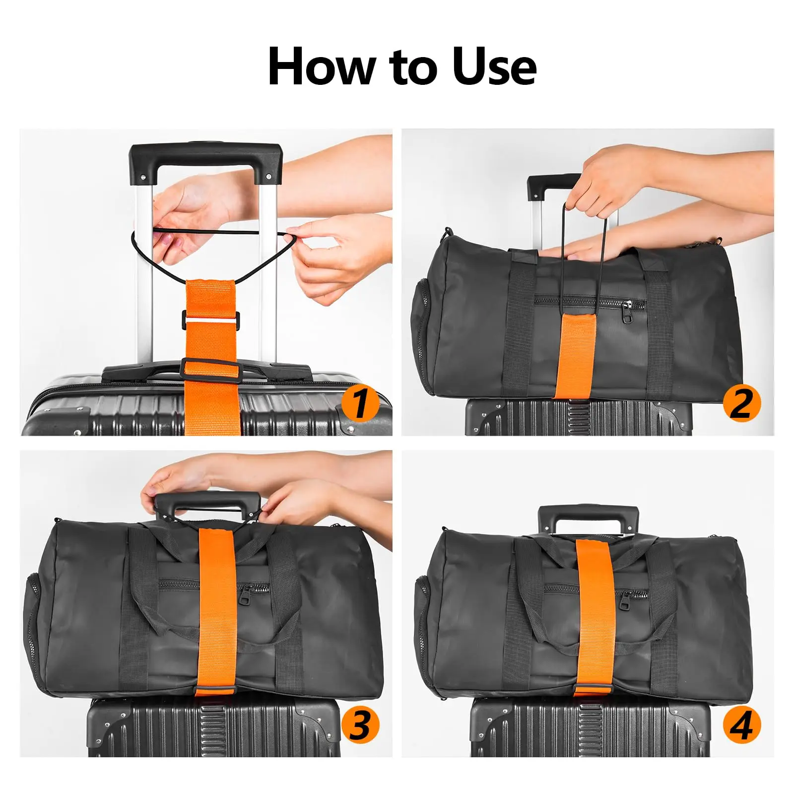 نمط الطائرة الأمتعة الأشرطة حقيبة بنجي حقيبة حزام قابل للتعديل ، حقيبة السفر حزام مطاط حزام الأمتعة الملحقات #5