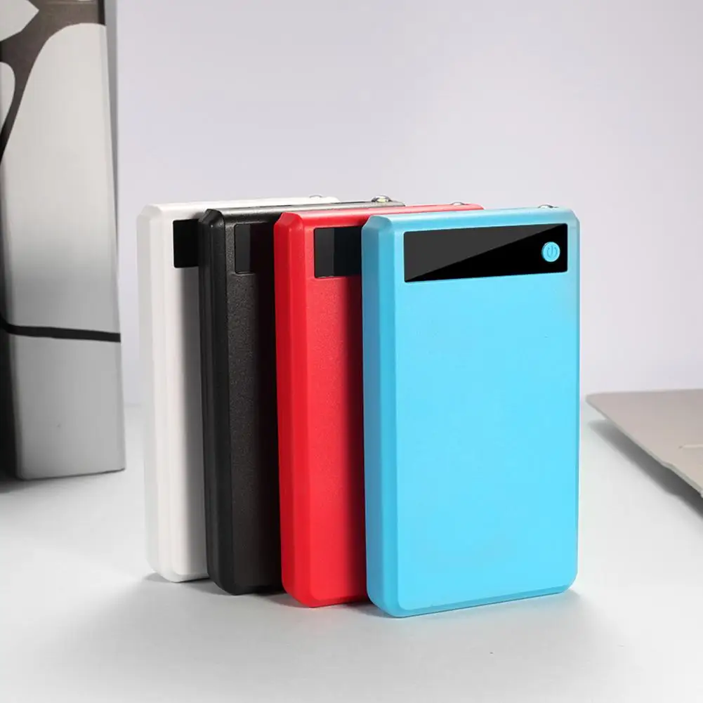 Practical with Strong Flashlight Power Bank Shell Welding-free 6 X 18650 Battery Charger Case DIY Box Fast Charging