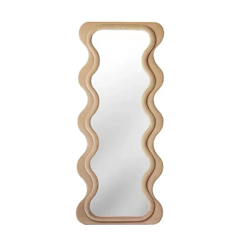 Irregular Big Makeup Mirror Nordic Free Shipping Aesthetic Living Room Korean Standing Mirror Full Length Espejo Bedroom Decor - Image 3