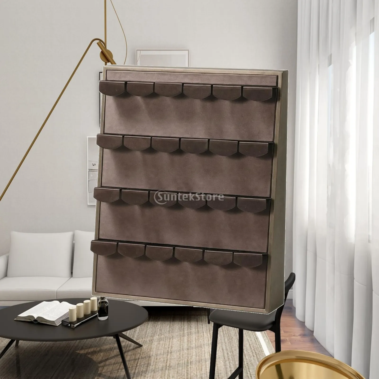 Upright Earring Organizer Shallow Profile Earring Holder with Punched Holes Upright Jewelry Storage Tray Scratch-Resistant