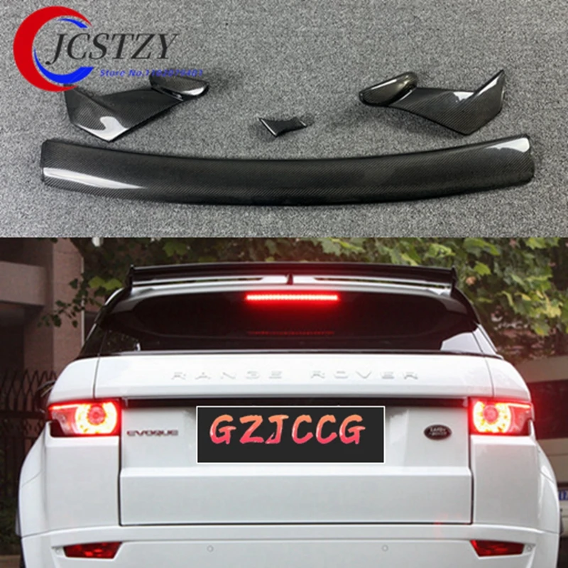 2012 - 2015 FOR Land Rover Range Rover EVOQUE Carbon fiber CRA REAR WING TRUNK LIP SPOILERS 4pcs - view 3