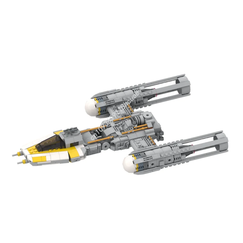 605 pièces MOC figurines échelle Y aile ALT couleurs étoile bataille modèle blocs de construction idée assembler des jouets cadeaux de noël