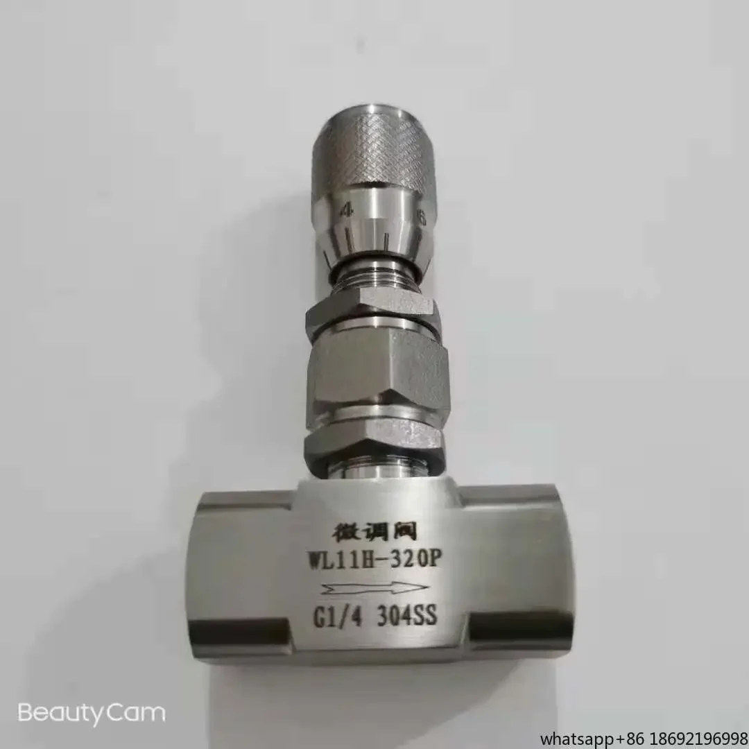 304 Stainless Steel Micro Control Valve Graduated Flow Control Valve