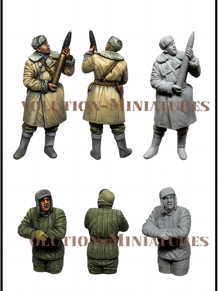 1/35 Resin Model Figure Kits GK , Two People，Military Theme，Unassembled And Unpainted