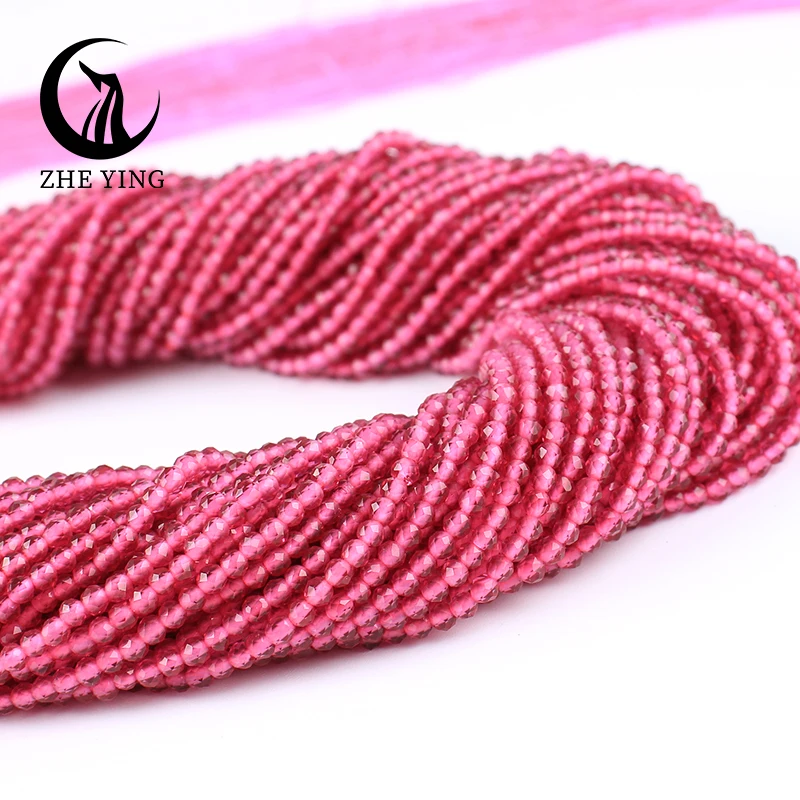

2mm 3mm Glass Beads Hydro Round Faceted Rose Crystal Spacer Glass Beads Bracelet DIY Jewelry Making Accessories 20 Strands/lot