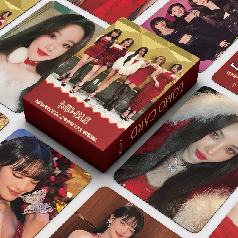 

55PCS Kpop Gidle Lomo Card Minnie YUQI SHUHUA New Album Photocard (G)-IDLE Photos Print Card High Quality