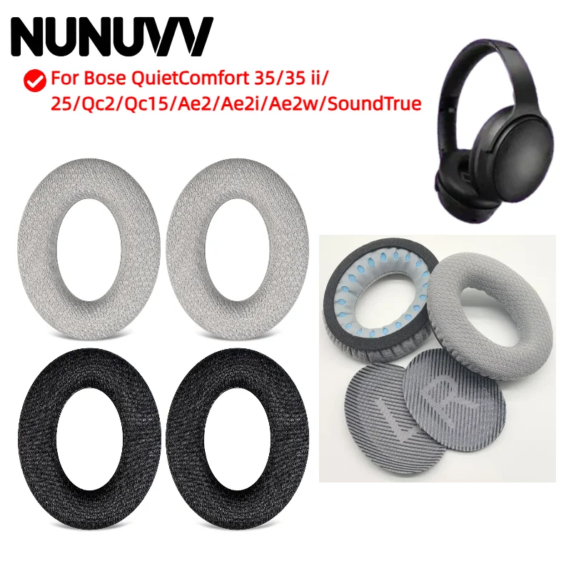 

Replacement Foam Ear Pads Cushions for Bose QuietComfort 35/35 ii/25/Qc2/Qc15/Ae2/Ae2i/Ae2w/SoundTrue Headphones Soft Form