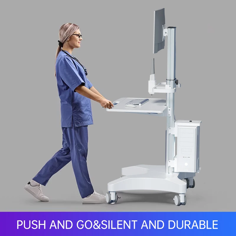 OC-1T Medical Trolley Computer Cart with Steels Stand for Oral Scanner Medical Cart With Scanning in