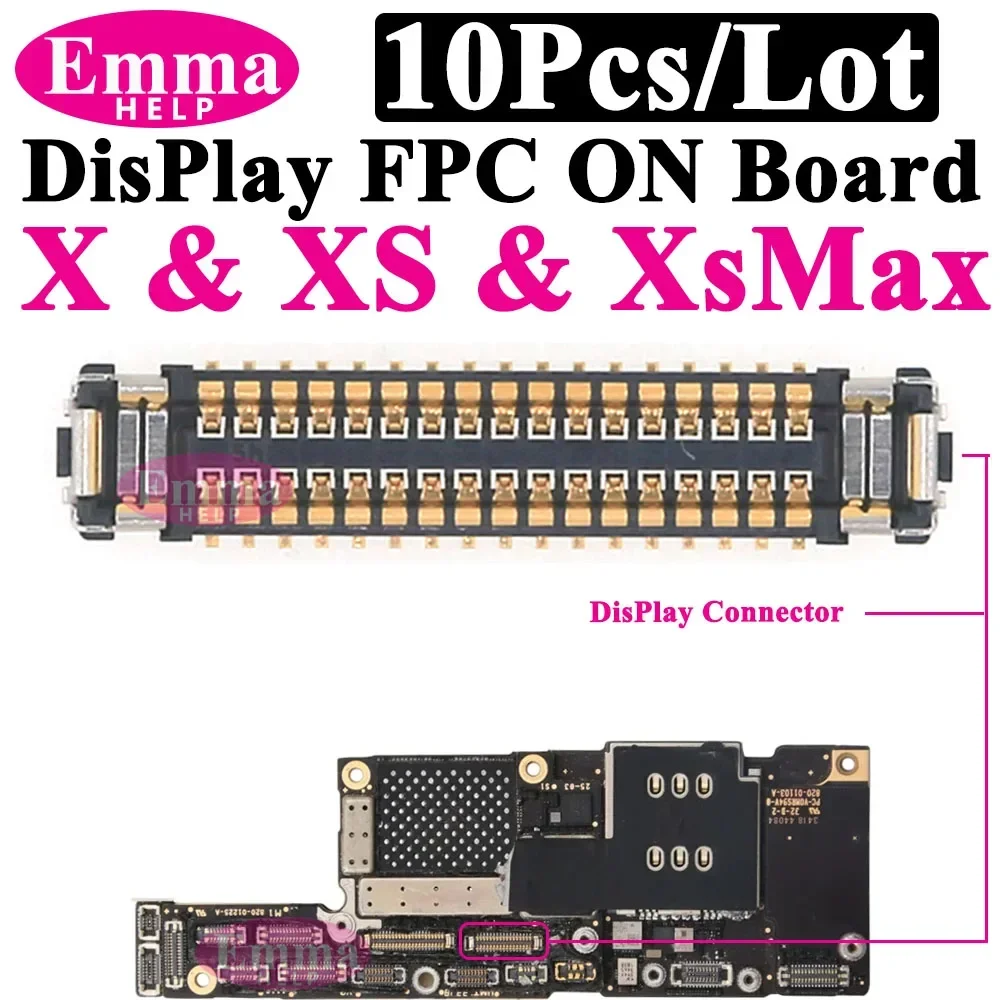 Touch Screen FPC Connector On Logic Board for iPhone 14 Pro Max 13 12 11 X XR XS FPC LCD Display digitizer Socket on Motherboard