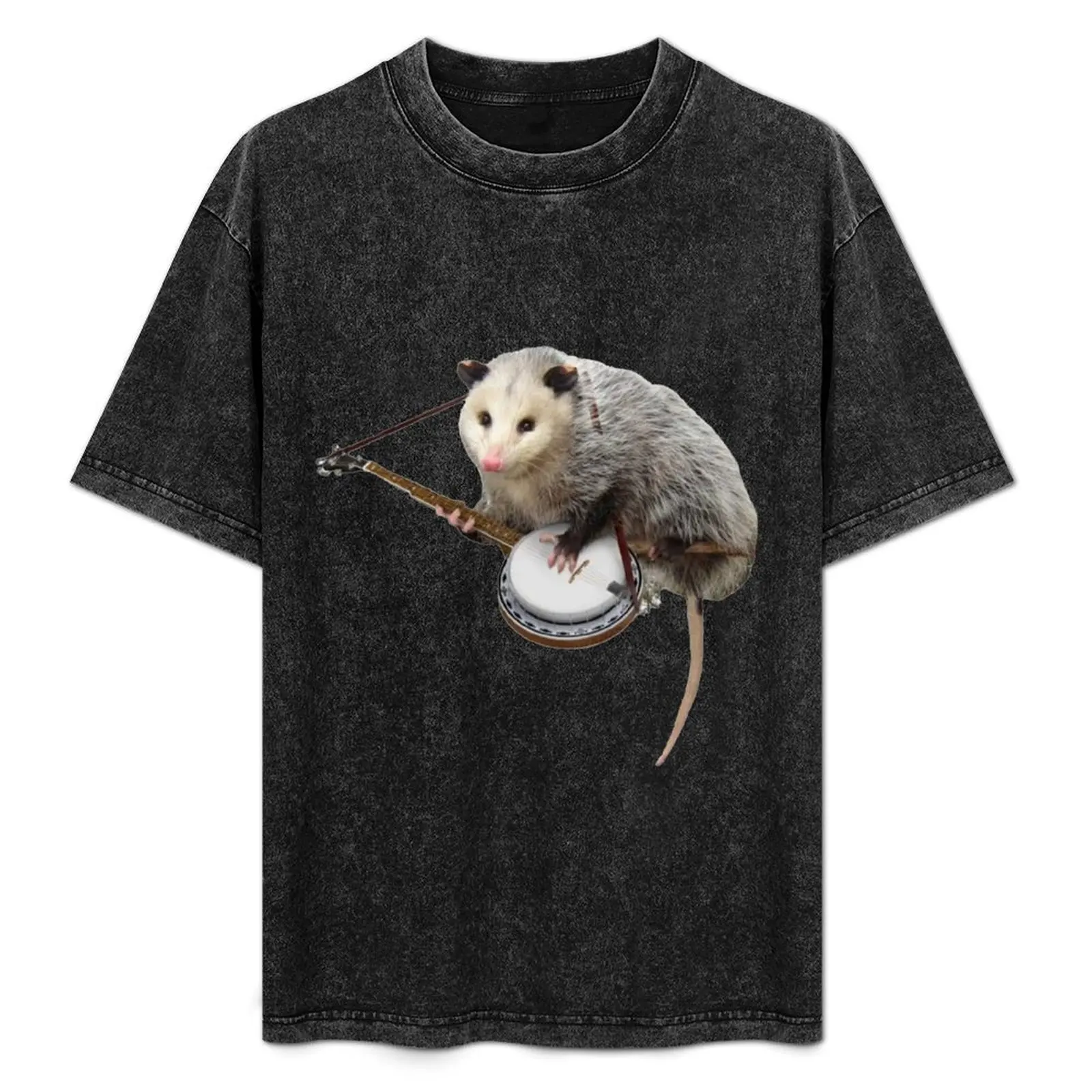 

Opossum Playing Banjo T-Shirt Holiday All Match T-Shirt