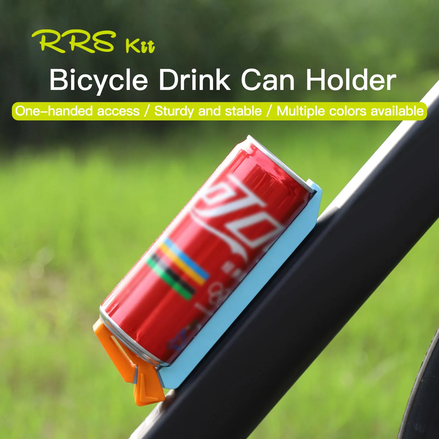 RRSKIT-soporte para latas de bebidas para bicicleta, fácil de instalar, soporte de montaje Universal para botella de bebidas, soporte estable fijo de varios colores