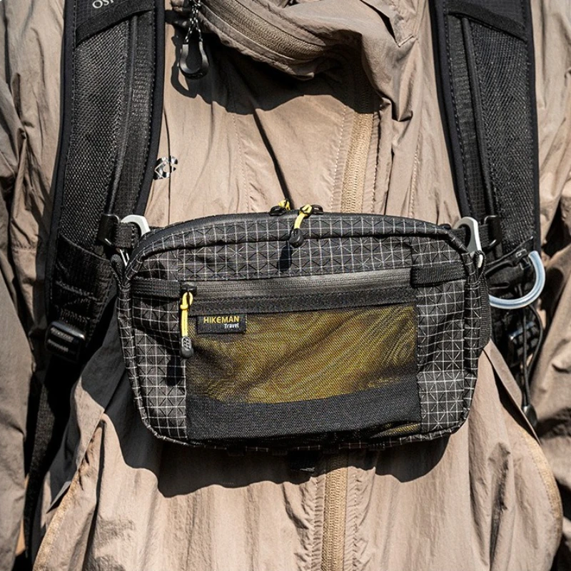 حقيبة الخصر الرياضية الخارجية UHMWPE حزمة مراوح للمشي لمسافات طويلة والتخييم وركوب الدراجات حزمة أكياس تخزين الهاتف تروس المخيم