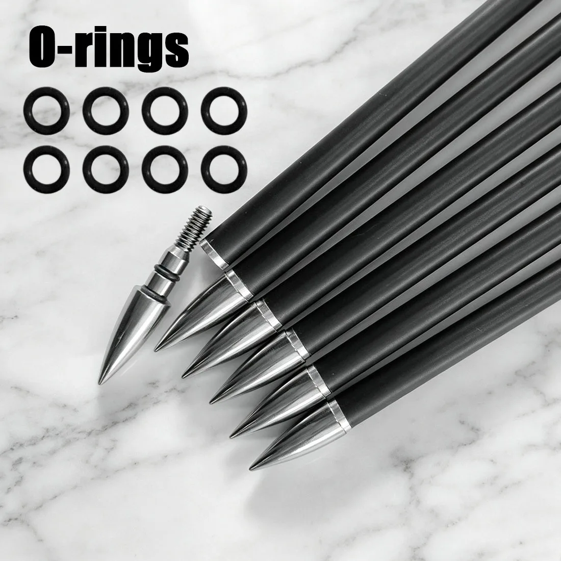 Archery Broadhead O-rings Shock Absorbing Rubber Rings Prevent Premature Blade Opening For Hunting Arrow Broadheads Accessories
