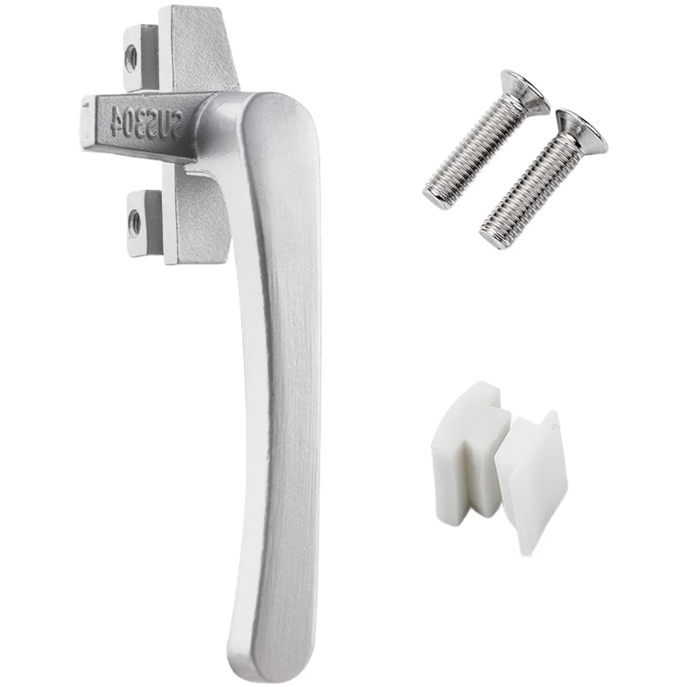 Flat Open External Push Door And Window 7-type Handle Lock Buckle Stainless 38 Type Window Handle For Casement Left Right