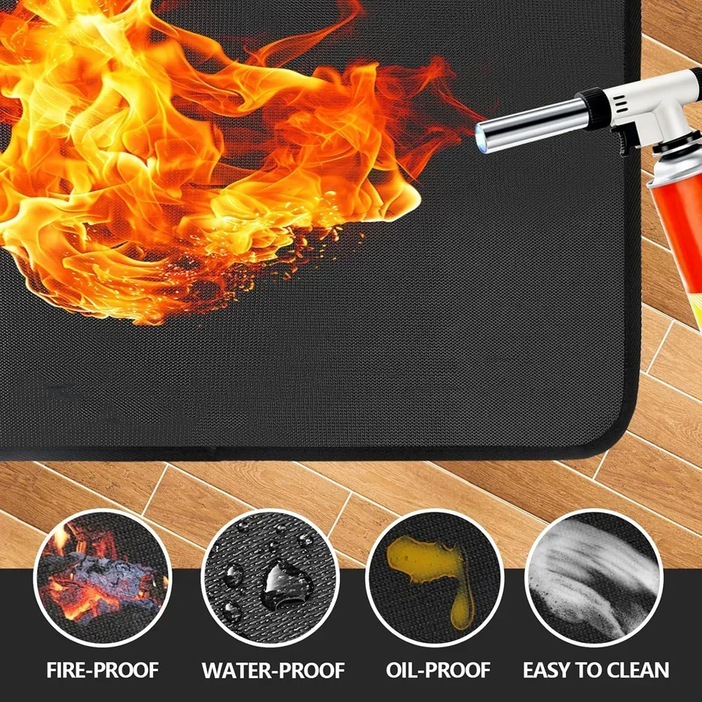 Heat Resistant Mats for Countertop Silicone Mats for Kitchen Counter Nonskid Heat Resistant Mats for Air Fryer Coffee Maker Oven
