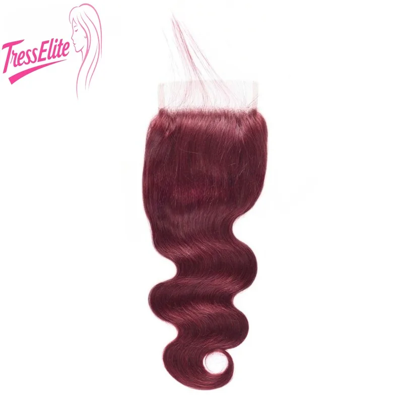 Handgewebter 4*4-Körperwellen-Spitzenverschluss in wunderschönen Farbe, nahtlose Mischung aus Echthaar für einen natürlichen Look, brasilianisches Echthaar