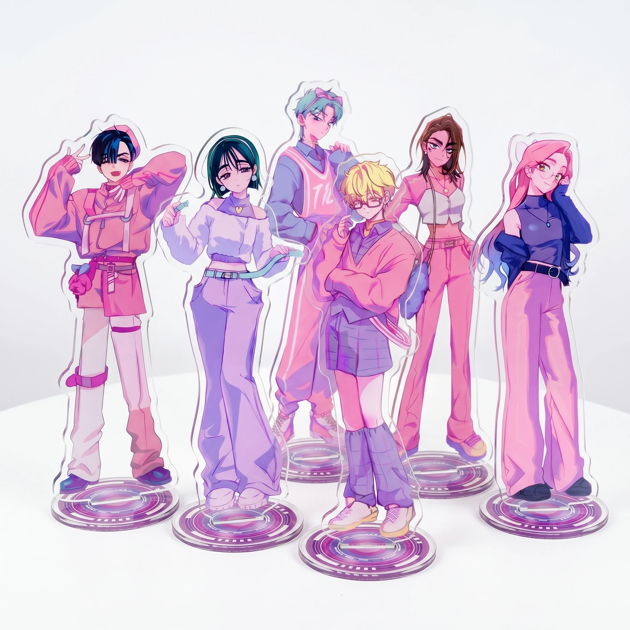ALIEN STAGE MIZI、SUA、TILL、IVAN、HYUNA、LUKA  Anime Acrylic Stand Gift Toy Figures Model Action Desktop Figure Ornament keyring
