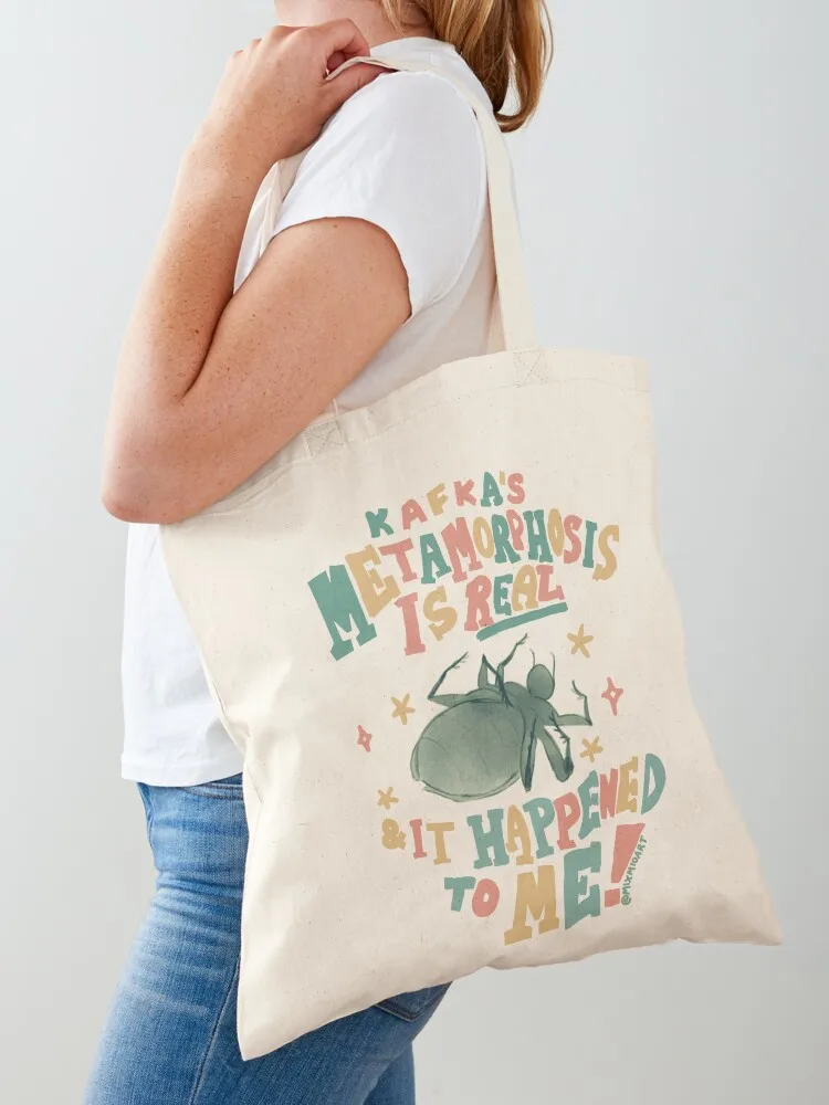 Kafka’s Metamorphosis is Real Tote Bag great bag tote bag custom tote university Candy bags