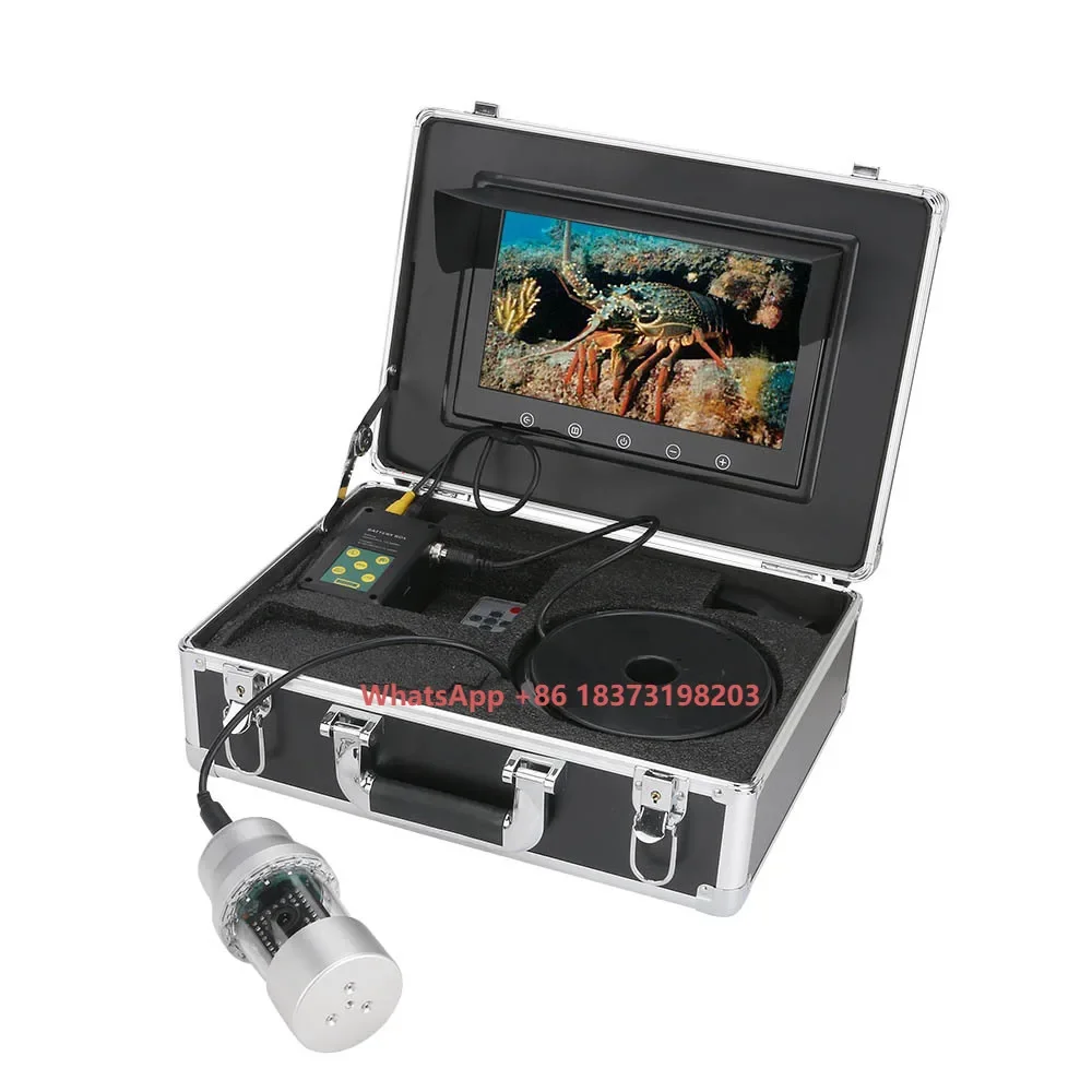 10 Inch 20m 50m 100m 360 Degree Rotating Underwater Fishing with IP68 Waterproof 38 LEDs for Ice Sea Fishing