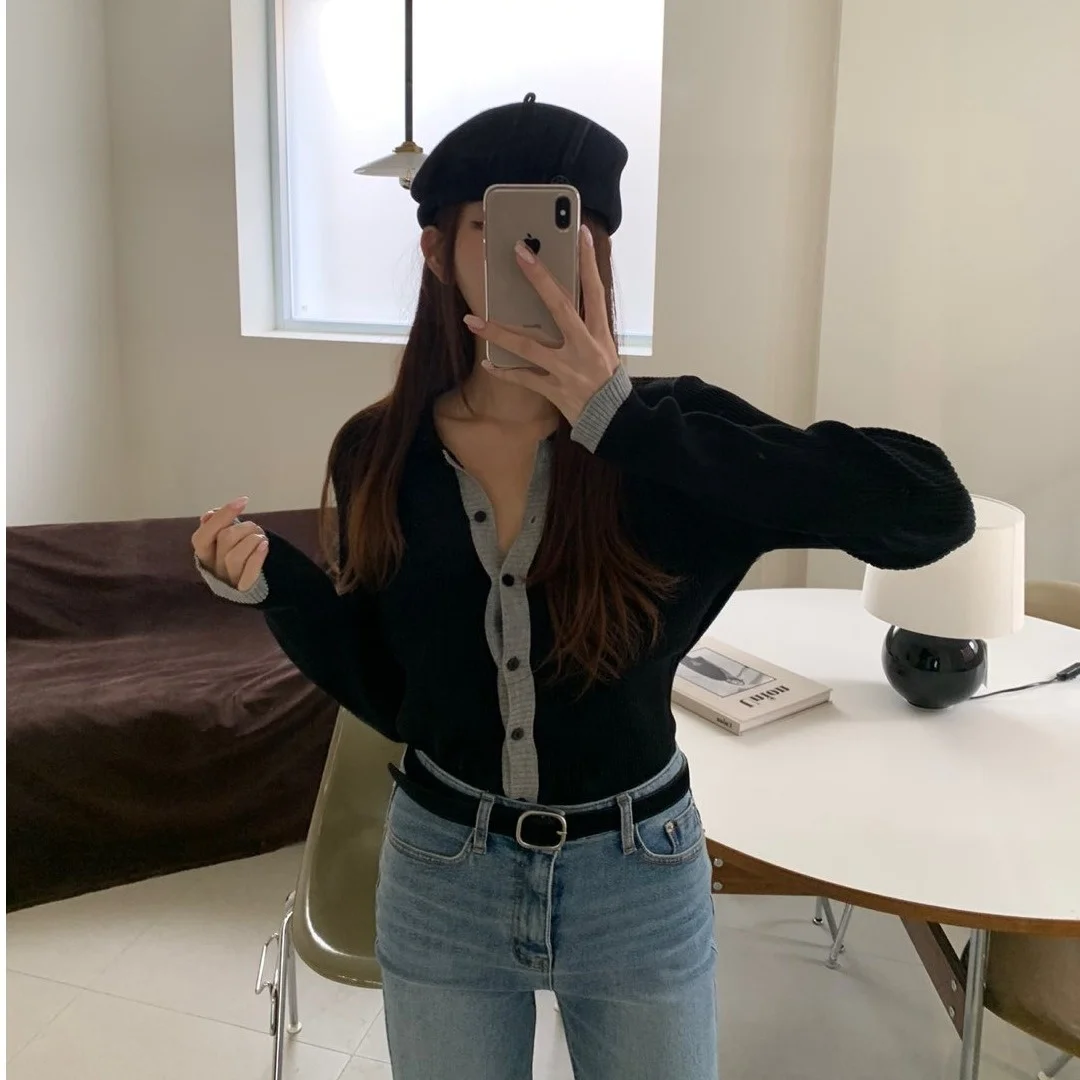 Faionable Chic Simple tricoté ouvert Cardigan femmes minceur pull printemps nouveauté décontracté confortable respirant