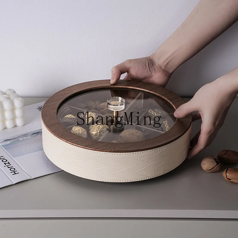 

FG Home Living Room Candy Box High-end Dried Fruit Plate New Light Luxury Coffee Table Nut Box