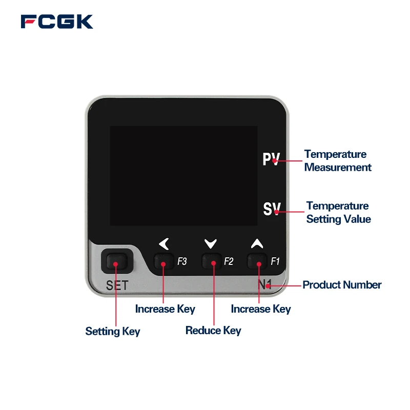LCD Universal Input Tc Rtd Analog Input Pid On/off Temp Temperature Controller with Ssr and Relay Output Customizable RS485 - view 3